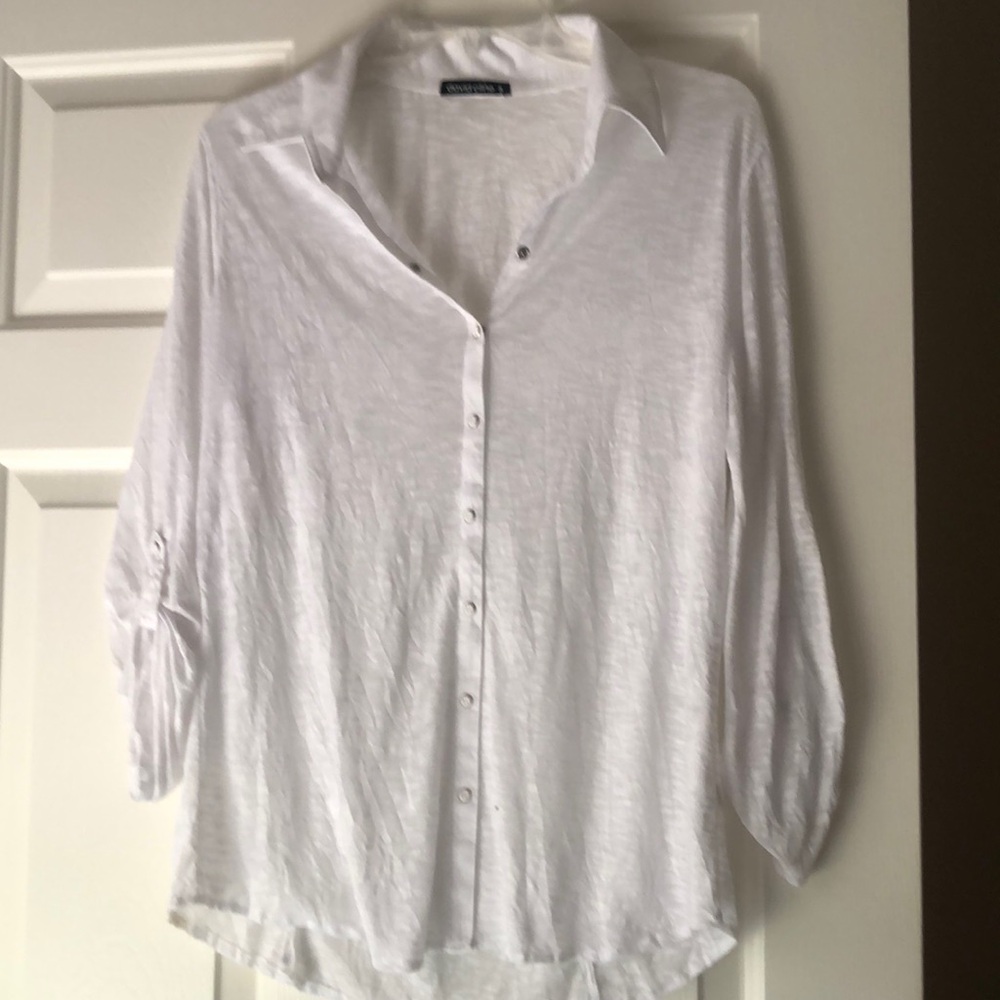 David clone snap front shirt